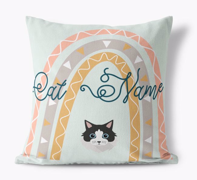 Arch Design: Personalized {breedCommonName} Canvas Pillow